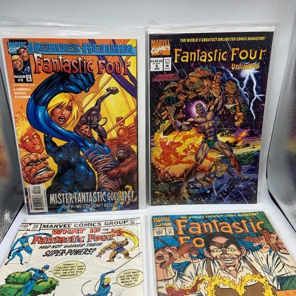 Vintage Marvel Comics Fantastic Four 3,6,36,& 393 Bagged - Set of 4! - Picture 2 of 13